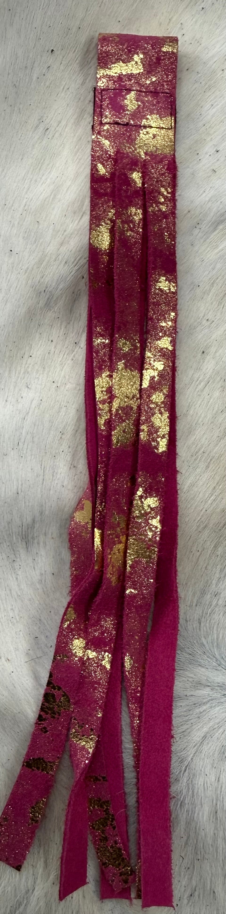 Pink Gold Fringe Attachments
